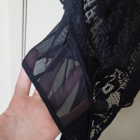 🏷️NWT Free People Intimately Off Beat Bodysuit In Black - Small - Picture 11 of 15